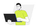 پیش‌نمایش فایل guy-standing-with-laptop-8734321 از پک تلفن هوشمند استفاده از