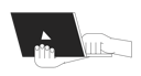 پیش‌نمایش فایل holding-laptop-8734929 از پک گجت‌ها الکترونیکی استفاده از