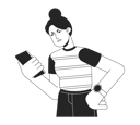 پیش‌نمایش فایل irritated-grumpy-woman-looking-at-phone-8734920 از پک گجت‌ها الکترونیکی استفاده از