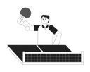 پیش‌نمایش فایل asian-man-with-paddle-playing-ping-pong-match-8759385 از پک ورزشکار مرد ورزشکار زن