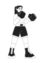 پیش‌نمایش فایل kickboxing-young-woman-8759377 از پک ورزشکار مرد ورزشکار زن