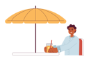 پیش‌نمایش فایل african-american-young-man-with-soda-drink-sitting-under-umbrella-8816706 از پک فعالیت‌ها تفریحی فضای باز