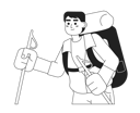 پیش‌نمایش فایل backpacker-trekker-with-walking-poles-8827665 از پک فضای باز کوهنوردی