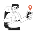 پیش‌نمایش فایل male-black-backpacker-trekking-with-hiking-app-8827666 از پک فضای باز کوهنوردی