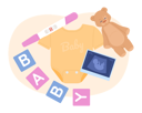 پیش‌نمایش فایل baby-ultrasound-announcement-8829451 از پک سالم ماندن در طول بارداری