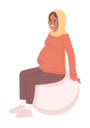 پیش‌نمایش فایل smiling-pregnant-woman-sitting-on-exercise-ball-8829457 از پک سالم ماندن در طول بارداری
