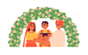 پیش‌نمایش فایل indian-prayer-officiating-bride-groom-hindu-wedding-9013186 از پک دست‌ها در دست گرفتن زوج عروس و داماد