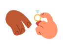 پیش‌نمایش فایل interracial-marriage-9013170 از پک دست‌ها در دست گرفتن زوج عروس و داماد