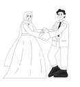 پیش‌نمایش فایل muslim-bride-and-groom-reception-9021384 از پک دست‌ها در دست گرفتن زوج عروس و داماد