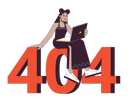 پیش‌نمایش فایل busy-hispanic-freelancer-error-404-9343414 از پک خطای ۴۰۴ فریلنسری