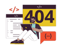 پیش‌نمایش فایل developer-website-create-error-404-9343412 از پک خطای ۴۰۴ فریلنسری