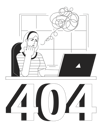 پیش‌نمایش فایل blonde-woman-thoughts-error-404-9343485 از پک خطای ۴۰۴ فریلنسری