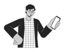 پیش‌نمایش فایل brunette-man-holding-smartphone-9506514 از پک فعالیت افراد