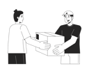 پیش‌نمایش فایل delivery-man-giving-package-to-mans-9506496 از پک فعالیت افراد