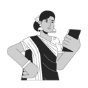 پیش‌نمایش فایل indian-woman-looking-on-smartphone-9506512 از پک فعالیت افراد