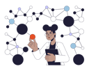 پیش‌نمایش فایل female-scientist-studying-molecules-9521383 از پک آزمایش‌ها انجام دانشمندان پرمشغله