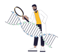 پیش‌نمایش فایل male-scientist-studying-dna-9521366 از پک آزمایش‌ها انجام دانشمندان پرمشغله