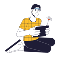 پیش‌نمایش فایل happy-man-with-wireless-control-9521503 از پک اختراعات دانشمندان