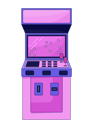 پیش‌نمایش فایل arcade-video-game-machine-9738152 از پک عناصر لوفای زیبایی‌شناسی نئونی