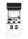 پیش‌نمایش فایل arcade-video-game-machine-9738221 از پک زیبایی‌شناسی نئونی