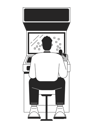 پیش‌نمایش فایل man-sitting-and-playing-game-9738220 از پک زیبایی‌شناسی نئونی