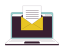 پیش‌نمایش فایل email-on-laptop-9793724 از پک مشاغل خلاق
