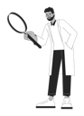 پیش‌نمایش فایل indian-scientist-with-magnifying-glass-9794090 از پک اختراعات دانشمندان