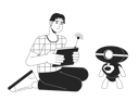پیش‌نمایش فایل man-with-wireless-console-testing-robot-9794085 از پک اختراعات دانشمندان
