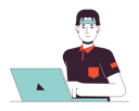 پیش‌نمایش فایل asian-student-typing-on-laptop-9794210 از پک دانش‌آموزان و لوازم دانشگاه
