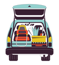 پیش‌نمایش فایل car-trunk-with-personal-belongings-9794205 از پک دانش‌آموزان و لوازم دانشگاه