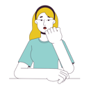 پیش‌نمایش فایل engaged-student-woman-resting-chin-on-palm-9794212 از پک دانش‌آموزان و لوازم دانشگاه