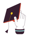 پیش‌نمایش فایل holding-mortarboard-hat-hand-9794251 از پک دانش‌آموزان و لوازم دانشگاه