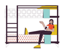 پیش‌نمایش فایل indian-woman-with-book-sitting-on-bunkbed-9794238 از پک دانش‌آموزان و لوازم دانشگاه
