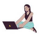 پیش‌نمایش فایل middle-eastern-young-adult-woman-with-laptop-9794217 از پک دانش‌آموزان و لوازم دانشگاه
