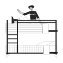 پیش‌نمایش فایل latino-man-sitting-up-in-bunk-bed-9794307 از پک دانش‌آموزان و لوازم دانشگاه
