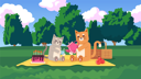 پیش‌نمایش فایل picnic-in-the-park-9812529 از پک حیوانات