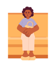 پیش‌نمایش فایل african-american-woman-sitting-in-public-transport-9906932 از پک سالمندان فعال سالمندان