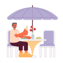 پیش‌نمایش فایل black-elderly-man-at-restaurant-9906926 از پک سالمندان فعال سالمندان