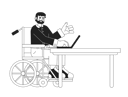 پیش‌نمایش فایل bearded-wheelchair-man-on-laptop-9908973 از پک تنوع در محیط کار