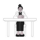 پیش‌نمایش فایل serious-female-boss-with-hands-folded-on-desk-9908974 از پک تنوع در محیط کار