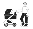 پیش‌نمایش فایل father-pushes-baby-stroller-9925948 از پک والدگری