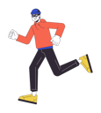 پیش‌نمایش فایل man-in-mask-running-9924213 از پک جرایم سایبری