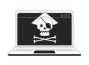 پیش‌نمایش فایل online-piracy-on-laptop-9921982 از پک جرایم سایبری