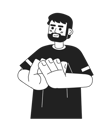 پیش‌نمایش فایل bearded-european-man-clapping-9921894 از پک هم‌تیمی‌ها