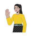 پیش‌نمایش فایل elegant-arab-woman-hello-wave-10079379 از پک آواتار چندفرهنگی