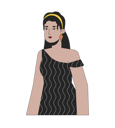 پیش‌نمایش فایل handsome-hispanic-lady-in-70s-inspired-clothes-10079372 از پک آواتار چندفرهنگی