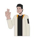 پیش‌نمایش فایل indian-mustache-man-peace-sign-hand-10079385 از پک آواتار چندفرهنگی