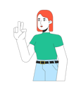 پیش‌نمایش فایل peace-sign-girl-european-10079350 از پک آواتار چندفرهنگی