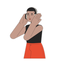 پیش‌نمایش فایل short-hair-african-american-girl-headphones-10079361 از پک آواتار چندفرهنگی