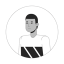 پیش‌نمایش فایل african-american-short-haired-young-man-standing-10112864 از پک آواتارها چندقومیتی